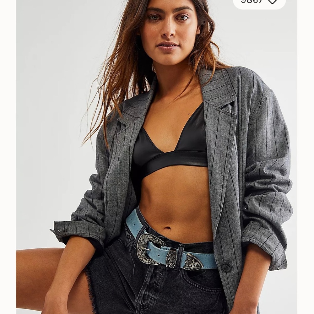 FREE PEOPLE BLACK ROCK WESTERN BELT NWT